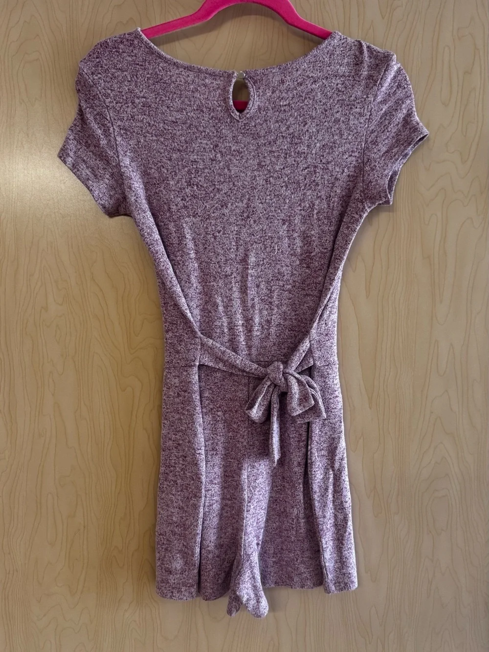 Girls' Purple Heather Romper - Casual Playsuit